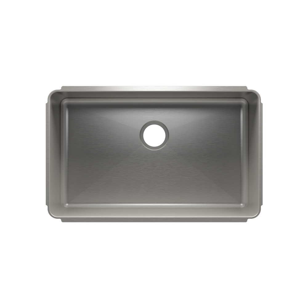 Julien Undermount Classic Single Bowl Kitchen Sink, 30"x18"x10"