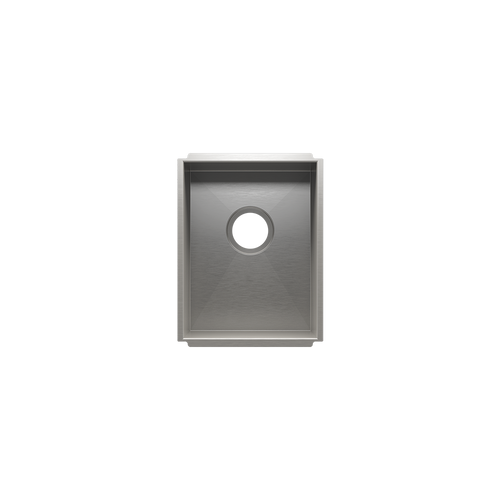 Julien Undermount UrbanEdge Single Bowl Kitchen Sink, 12"x16"x8"