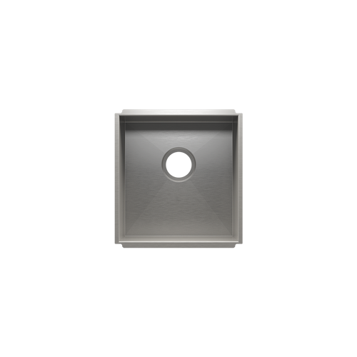 Julien Undermount UrbanEdge Single Bowl Kitchen Sink, 15"x16"x8"