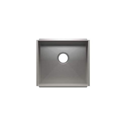 Julien Undermount UrbanEdge Single Bowl Kitchen Sink, 18"x16"x8"