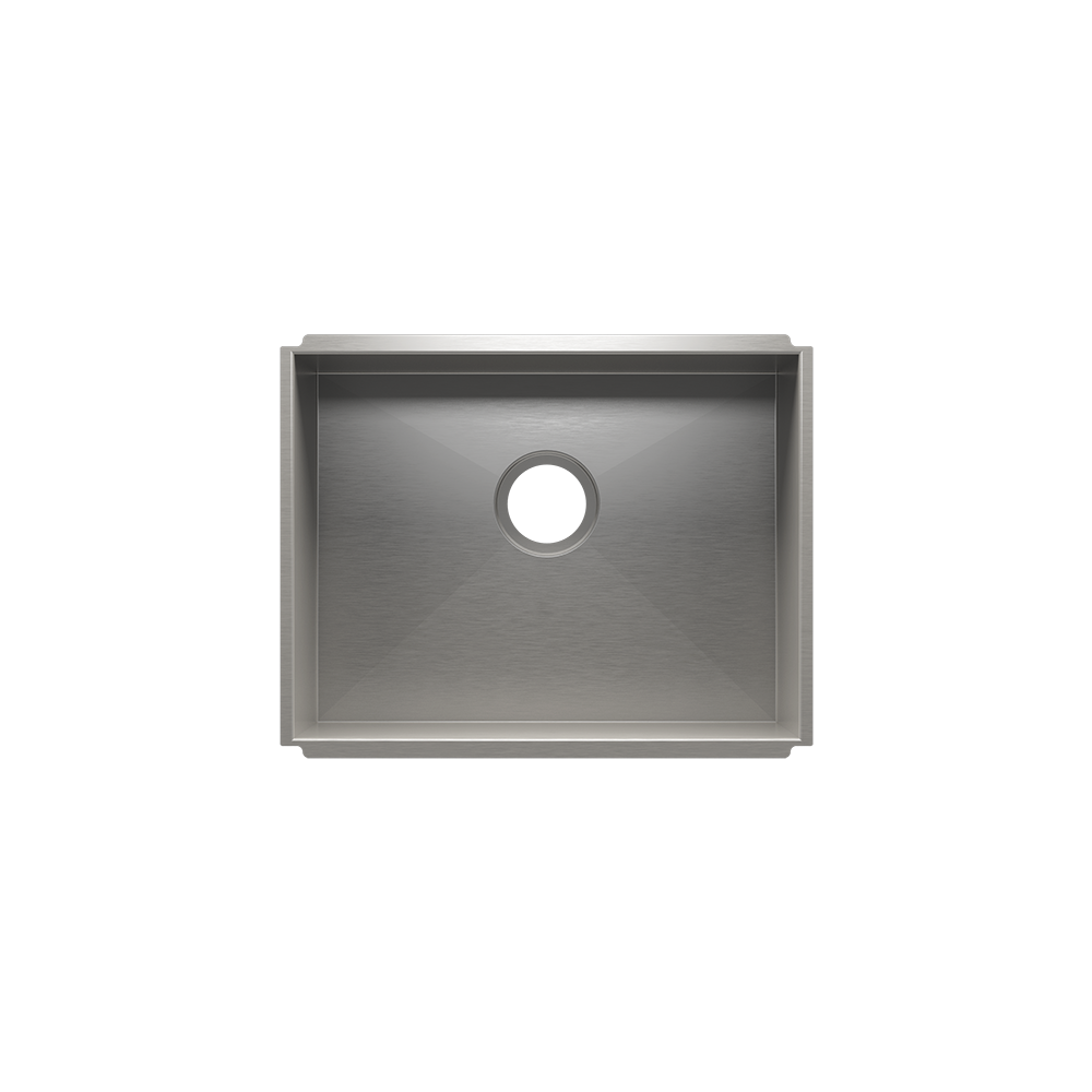 Julien Undermount UrbanEdge Single Bowl Kitchen Sink, 21"x16"x8"