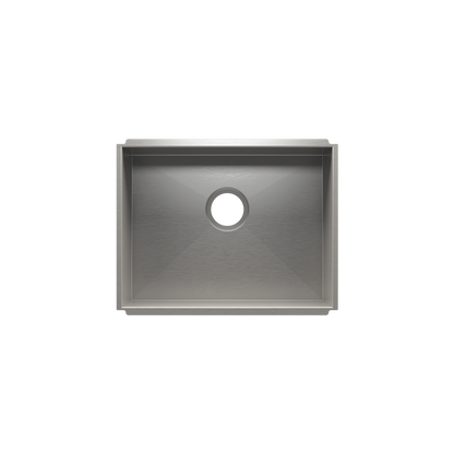 Julien Undermount UrbanEdge Single Bowl Kitchen Sink, 21"x16"x10"