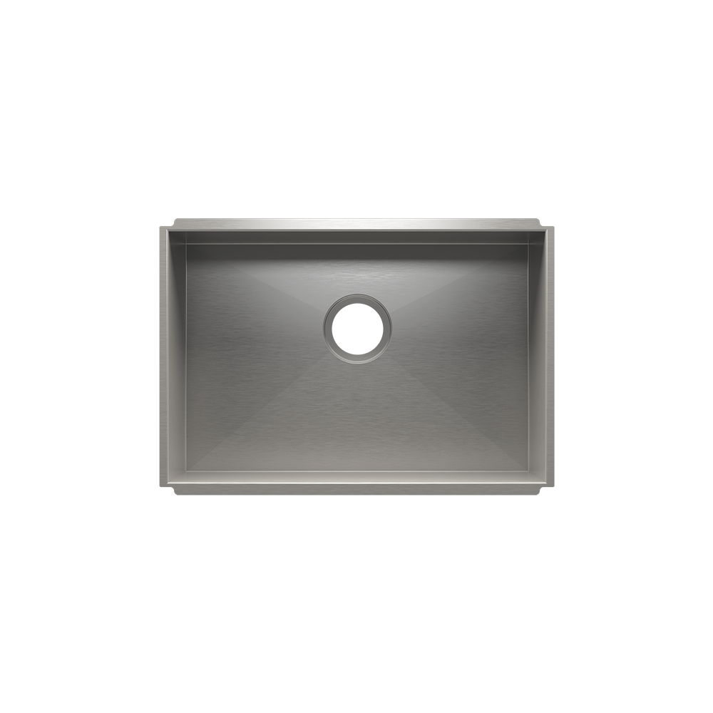 Julien Undermount UrbanEdge Single Bowl Kitchen Sink, 24"x16"x8"