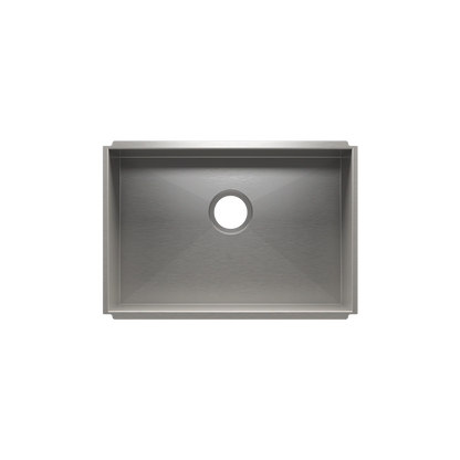 Julien Undermount UrbanEdge Single Bowl Kitchen Sink, 24"x16"x8"