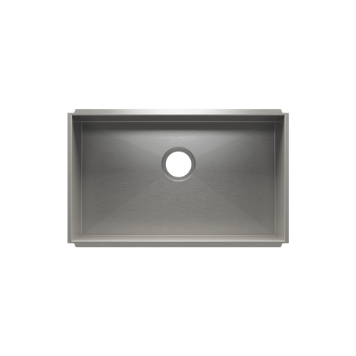 Julien Undermount UrbanEdge Single Bowl Kitchen Sink, 27"x16"x10"
