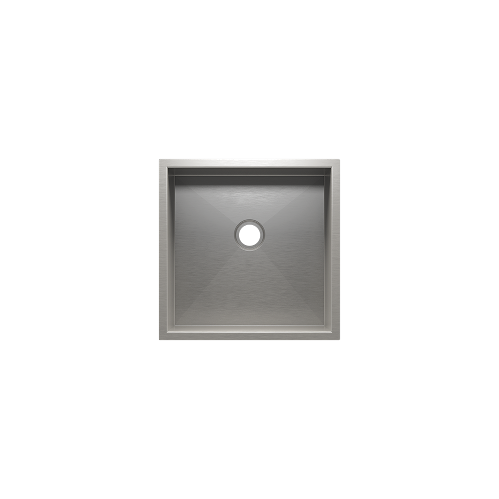 Julien Undermount UrbanEdge Single Bowl Bar Sink 2" drain, 15"x15"x7"