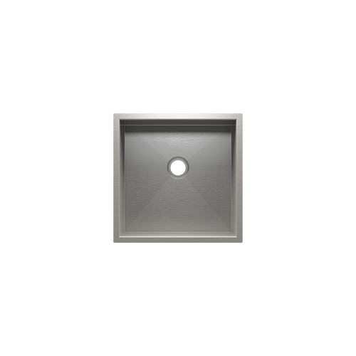 Julien Undermount UrbanEdge Single Bowl Bar Sink 2" drain, 15"x15"x7"