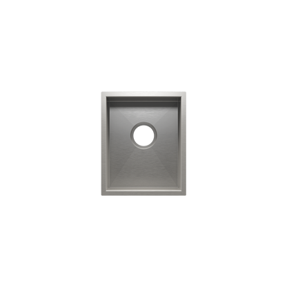 Julien Undermount UrbanEdge Single Bowl Bar Sink, 12"x15"x7"