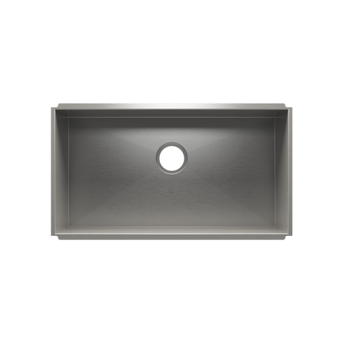 Julien Undermount UrbanEdge Single Bowl Kitchen Sink, 30"x16"x8"