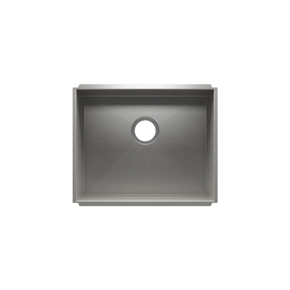 Julien Undermount UrbanEdge Single Bowl Kitchen Sink, 21"x17"x10"