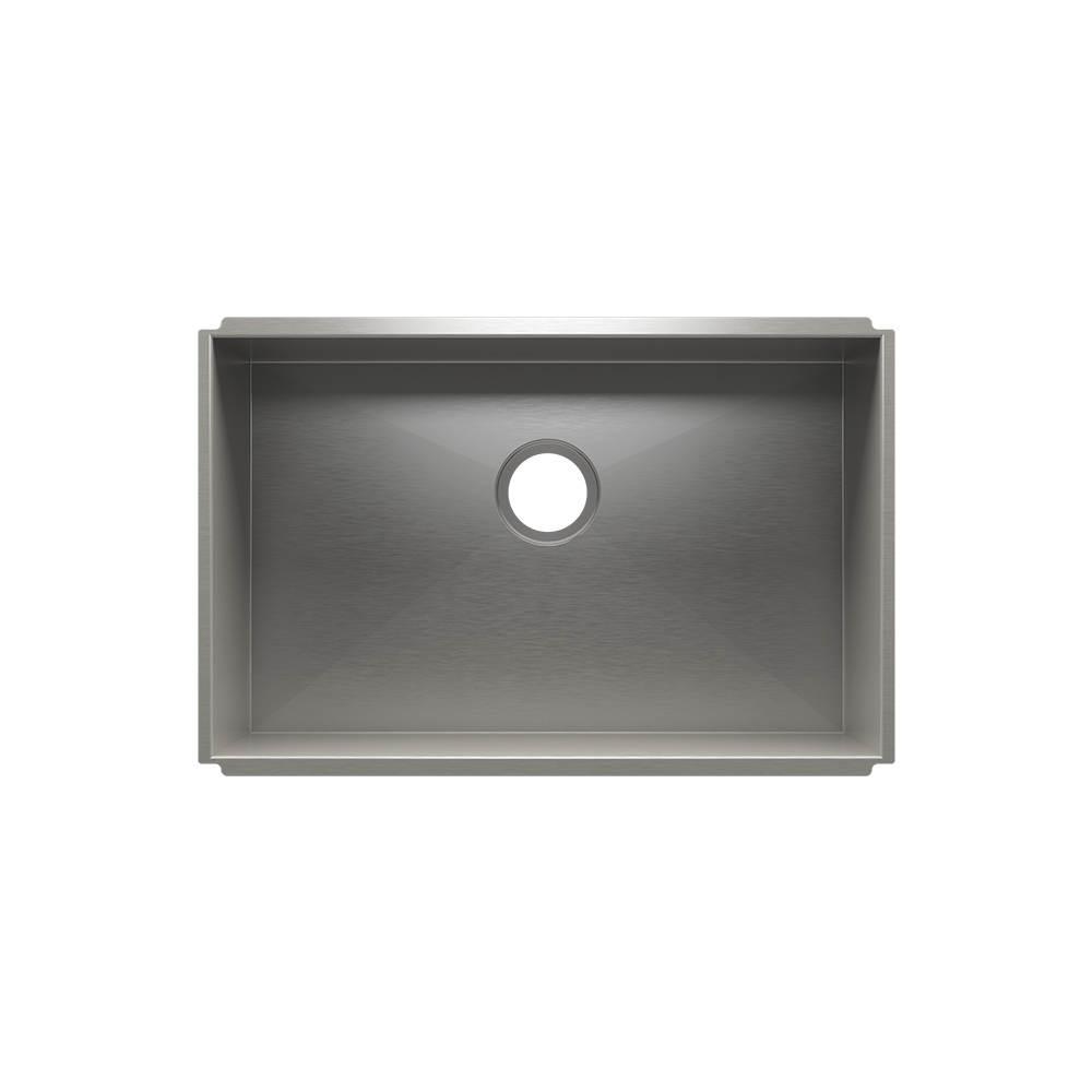 Julien Undermount UrbanEdge Single Bowl Kitchen Sink, 27"x17"x10"