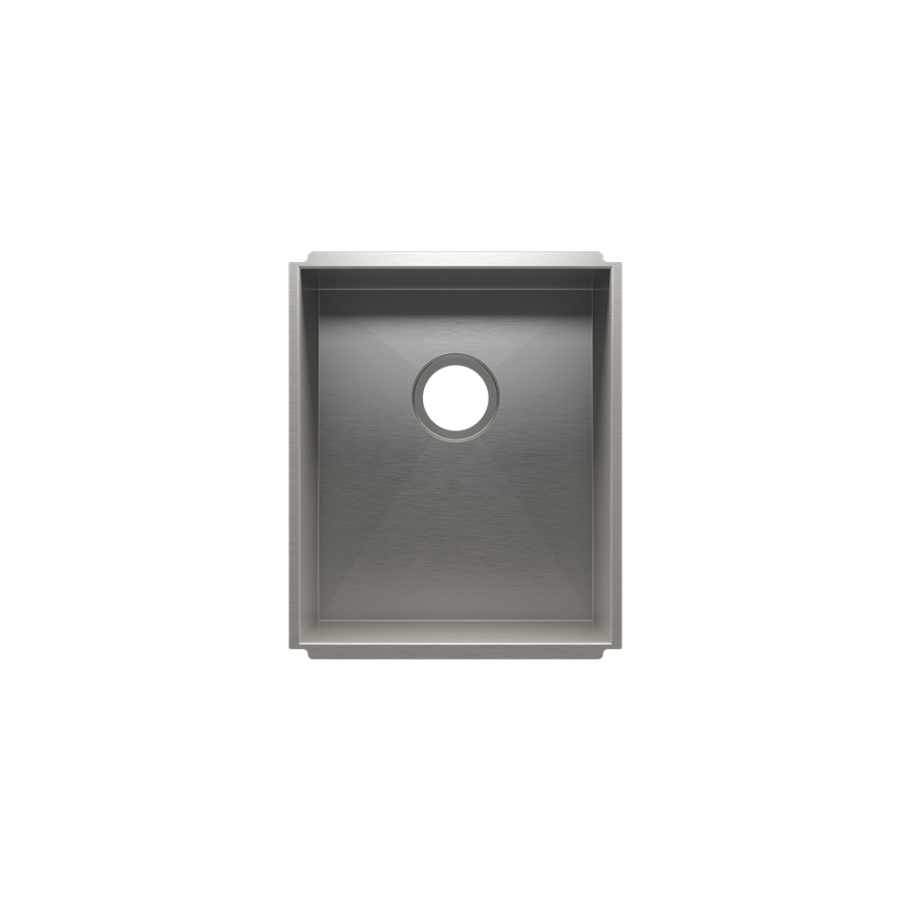 Julien Undermount UrbanEdge Single Bowl Kitchen Sink, 15"x18"x10"