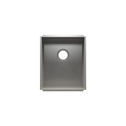 Julien Undermount UrbanEdge Single Bowl Kitchen Sink, 15"x18"x10"