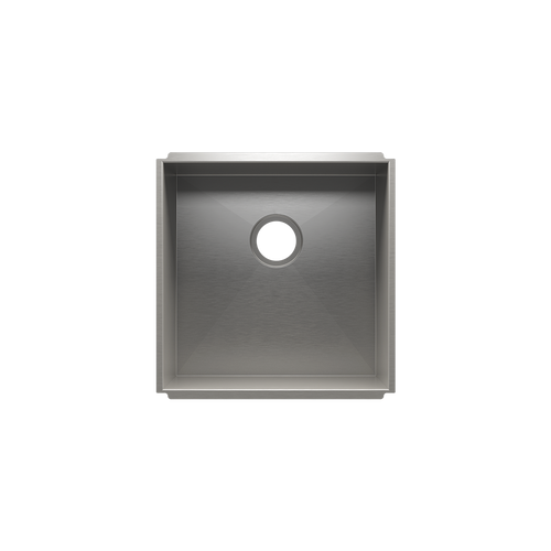 Julien Undermount UrbanEdge Single Bowl Kitchen Sink, 18"x18"x10"