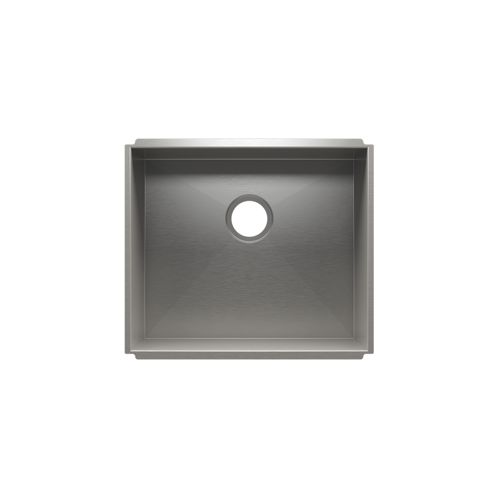Julien Undermount UrbanEdge Single Bowl Kitchen Sink, 21"x18"x10"