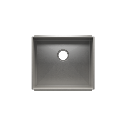 Julien Undermount UrbanEdge Single Bowl Kitchen Sink, 21"x18"x10"