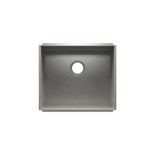 Julien Undermount UrbanEdge Single Bowl Kitchen Sink, 21"x18"x10"