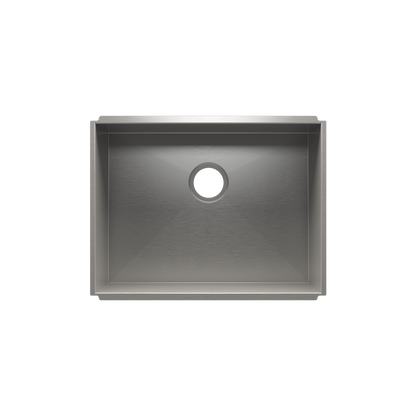 Julien Undermount UrbanEdge Single Bowl Kitchen Sink, 24"x18"x10"