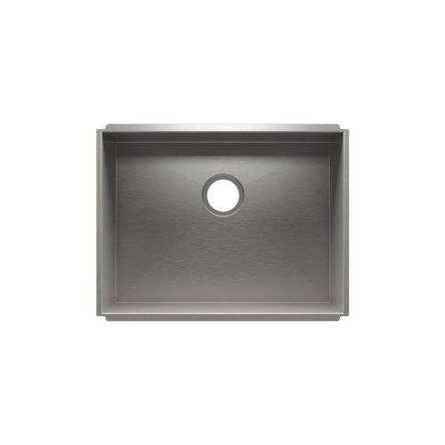 Julien Undermount UrbanEdge Single Bowl Kitchen Sink, 24"x18"x10"