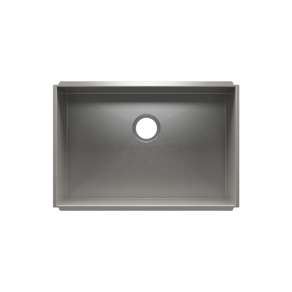 Julien Undermount UrbanEdge Single Bowl Kitchen Sink, 27"x18"x10"