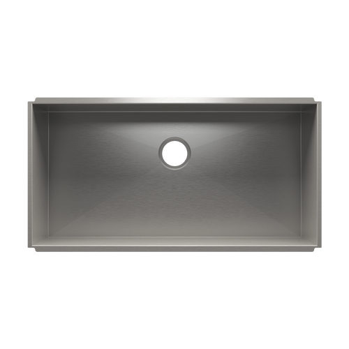 Julien Undermount UrbanEdge Single Bowl Kitchen Sink, 36"x18"x10"