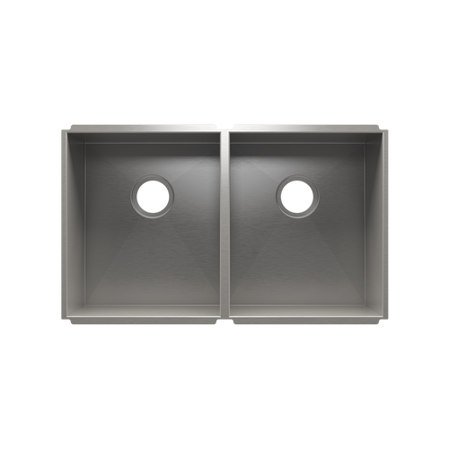 Julien Undermount UrbanEdge Double Bowl Kitchen Sink, L15"x18"x10" R15"x18"x10"