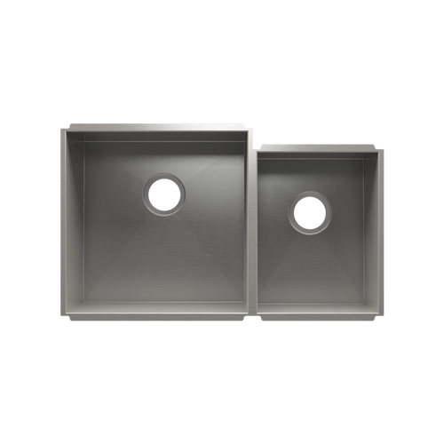 Julien Undermount UrbanEdge Double Bowl Kitchen Sink, L18"x18"x10" R12"x16"x8"