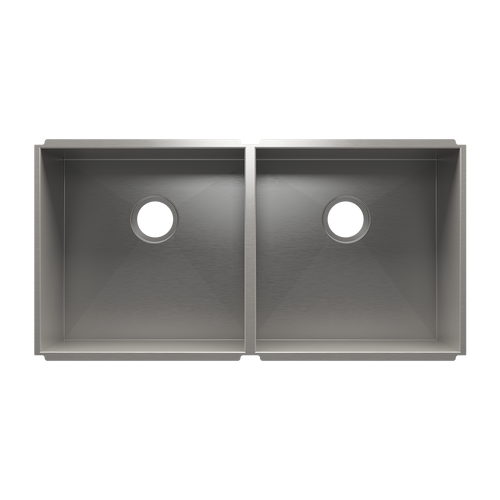Julien Undermount UrbanEdge Double Bowl Kitchen Sink, L18"x18"x10" R18"x18"x10"