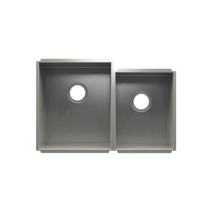Julien Undermount UrbanEdge Double Bowl Kitchen Sink, L15"x18"x10" R12"x16"x8"