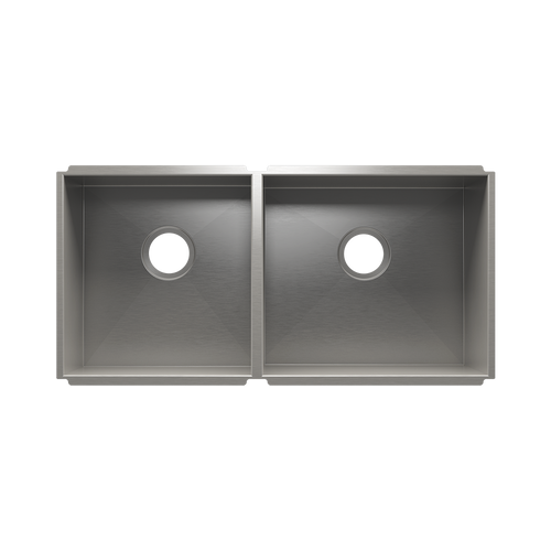 Julien Undermount UrbanEdge Double Bowl Kitchen Sink, L15"x16"x8" R18"x16"x10"