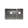 Julien Undermount UrbanEdge Double Bowl Kitchen Sink, L18"x16"x10" R9"x16"x8"