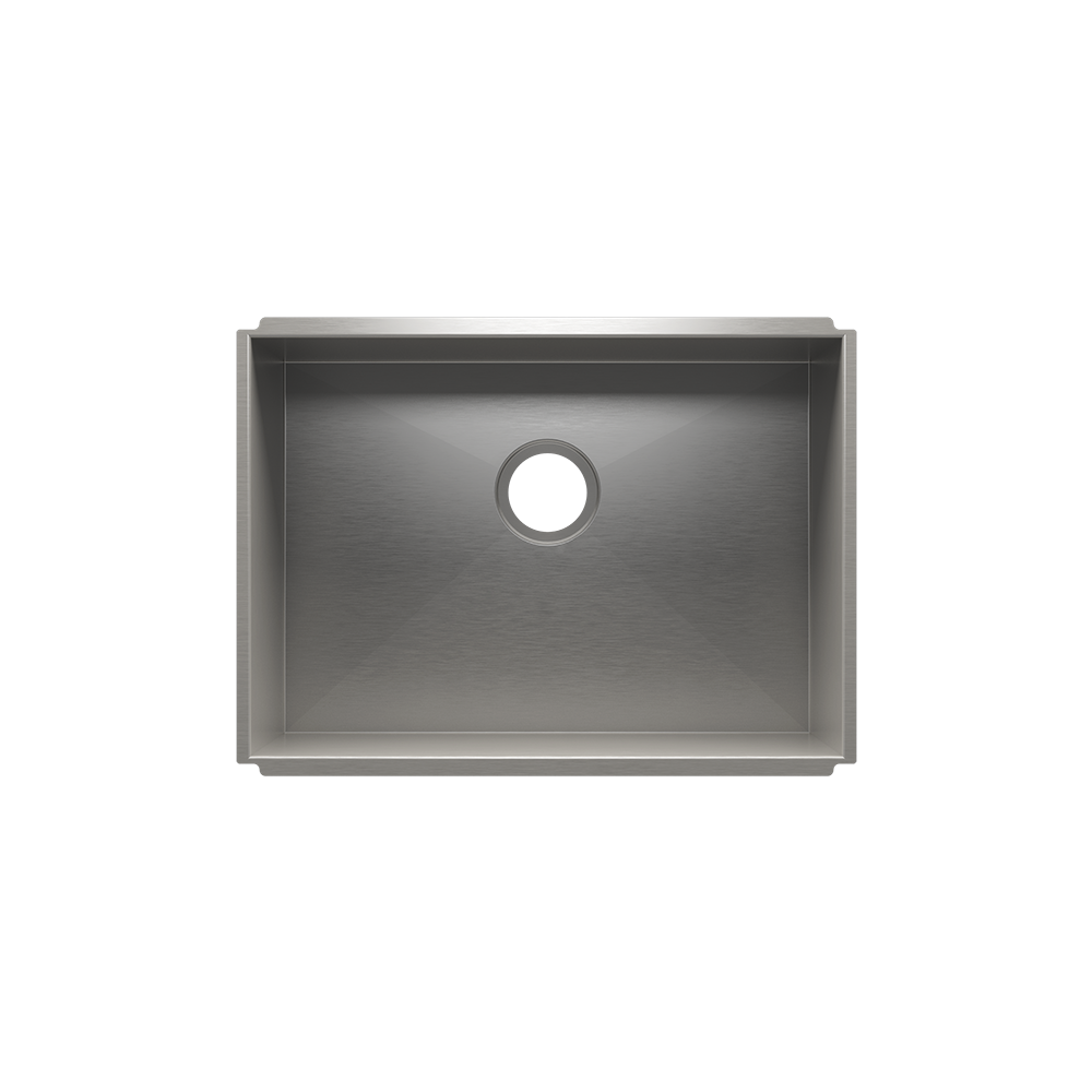 Julien Undermount UrbanEdge Single Bowl Kitchen Sink, 24"x17"x10"