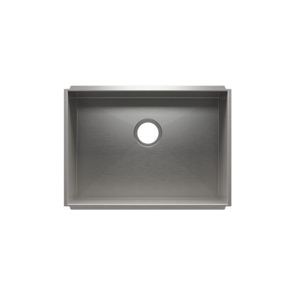 Julien Undermount UrbanEdge Single Bowl Kitchen Sink, 24"x17"x10"