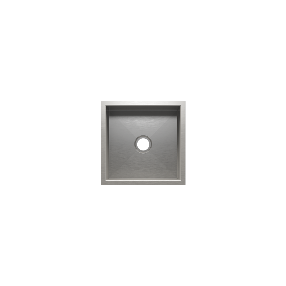 Julien Undermount UrbanEdge Single Bowl Bar Sink 2" drain, 12"x12"x7"
