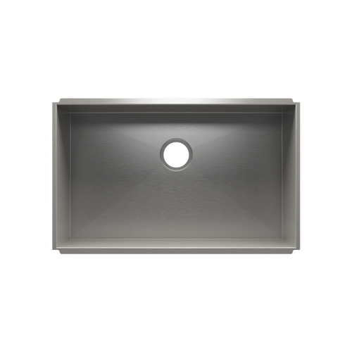Julien Undermount UrbanEdge Single Bowl Kitchen Sink, 30"x18"x10"