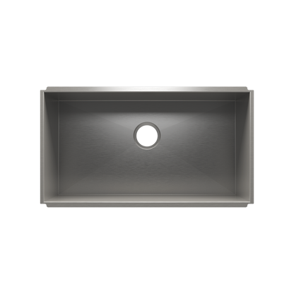 Julien Undermount UrbanEdge Single Bowl Utility Sink, 30"x16"x12"