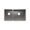 Julien Undermount UrbanEdge Double Bowl Kitchen Sink, L12"x16"x8" R18"x16"x8"