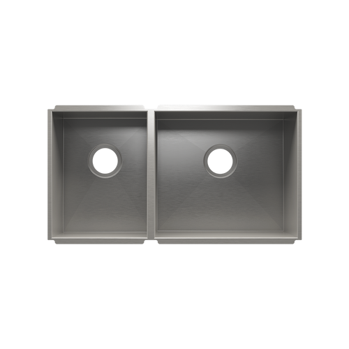 Julien Undermount UrbanEdge Double Bowl Kitchen Sink, L12"x16"x8" R18"x16"x8"