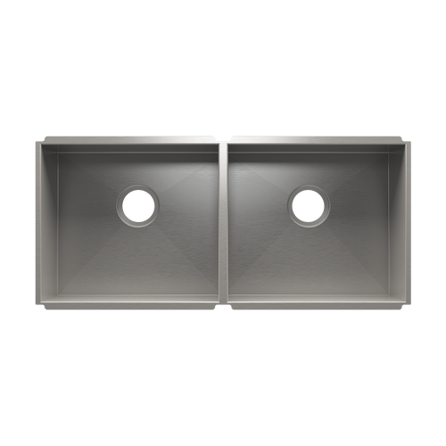 Julien Undermount UrbanEdge Double Bowl Kitchen Sink, L18"x16"x8" R18"x16"x8"