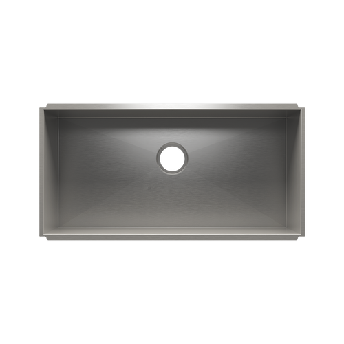 Julien Undermount UrbanEdge Single Bowl Kitchen Sink, 33"x16"x10"