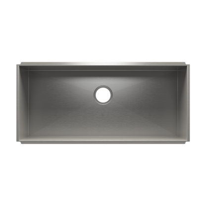 Julien Undermount UrbanEdge Single Bowl Kitchen Sink, 36"x16"x10"