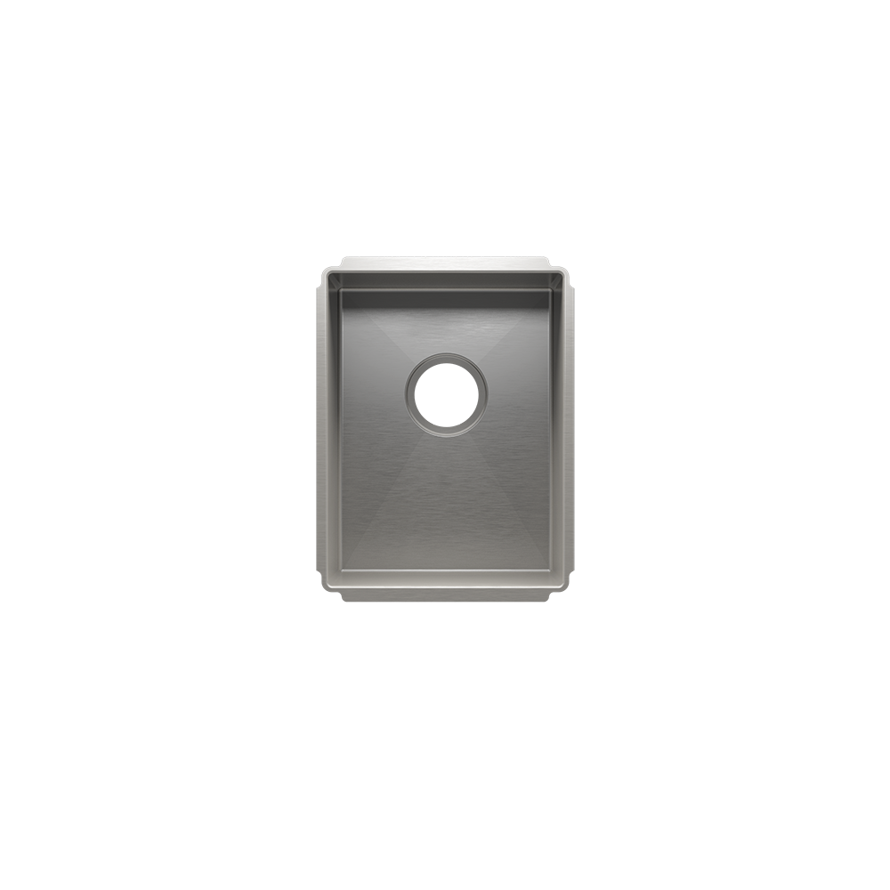 Julien Undermount J7 Single Bowl Kitchen Sink, 12"x16"x8"