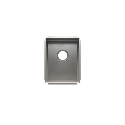 Julien Undermount J7 Single Bowl Kitchen Sink, 12"x16"x8"