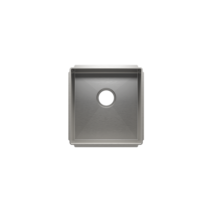 Julien Undermount J7 Single Bowl Kitchen Sink, 15"x16"x8"