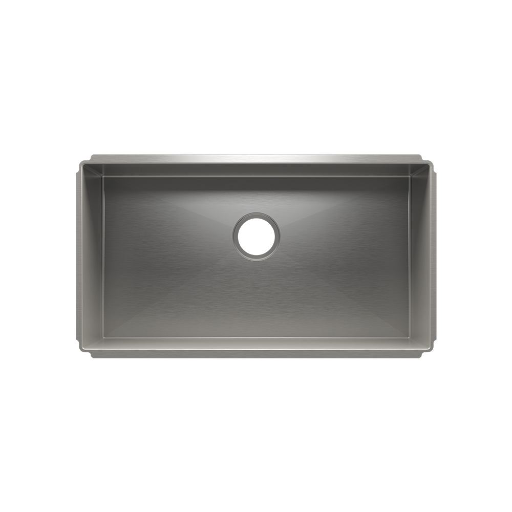 Julien Undermount J7 Single Bowl Kitchen Sink, 30"x16"x8"