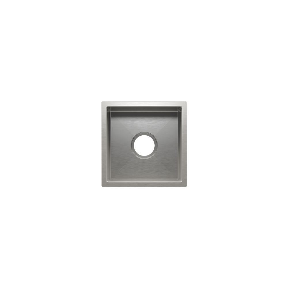 Julien Undermount J7 Single Bowl Kitchen Sink, 12"x12"x7"