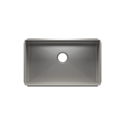 Julien Undermount J7 Single Bowl Kitchen Sink, 27"x16"x8"