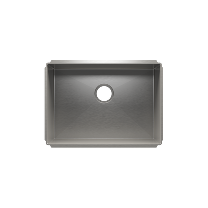 Julien Undermount J7 Single Bowl Kitchen Sink, 24"x17"x10"
