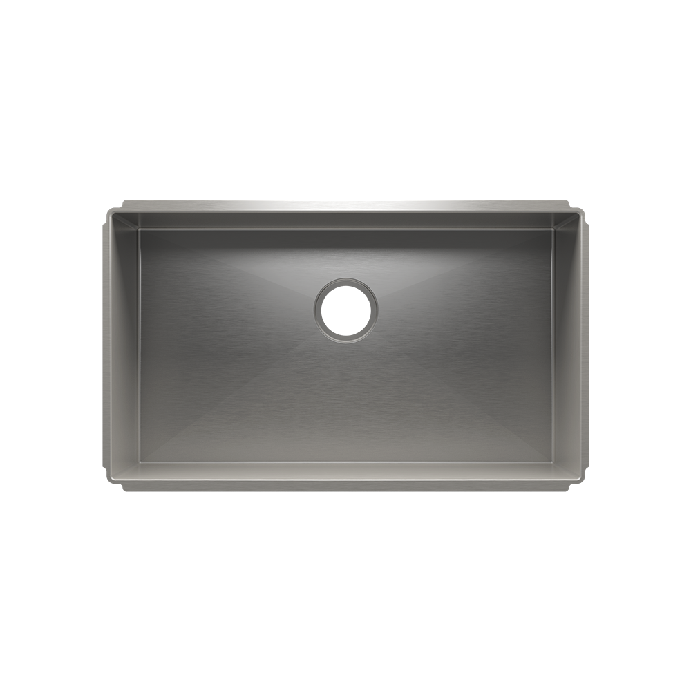 Julien Undermount J7 Single Bowl Kitchen Sink, 30"x17"x10"