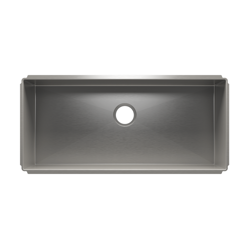 Julien Undermount J7 Single Bowl Kitchen Sink, 36"x16"x10"
